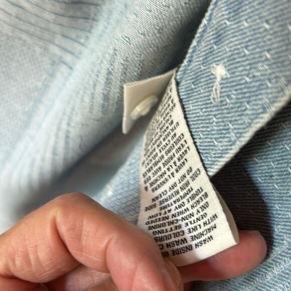 Bagatelle denim Shacket Long sleeve shirt multi print patchwork print brand Med - Picture 5 of 16